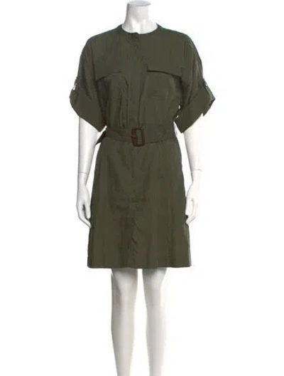 Pre-owned Burberry Mini Dress In Green