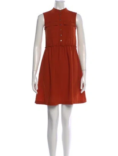 Pre-owned Burberry Mini Dress In Orange