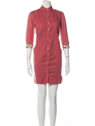 Pre-owned Burberry Mini Dress In Pink