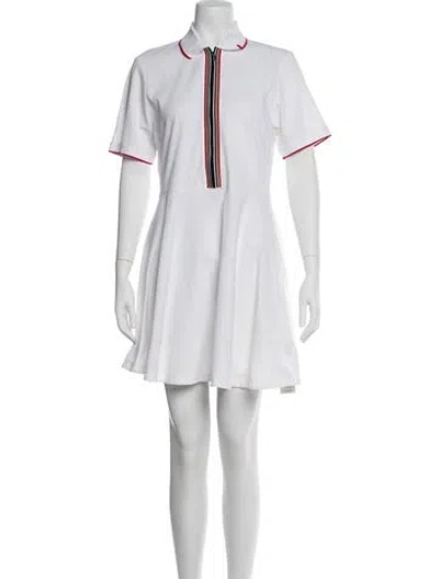 Pre-owned Burberry Mini Dress In White