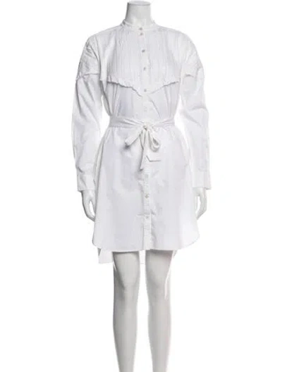Pre-owned Burberry Mini Dress In White