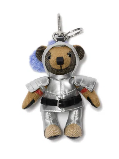 Burberry Mini Equestrian Knight Teddy Charm In Multi