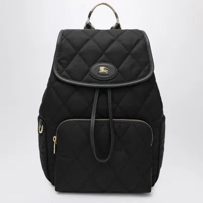Burberry Mini Fabric Backpack In Black