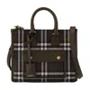 Burberry Freya Mini Shopping Bag - Synthetic - Multi In Grey