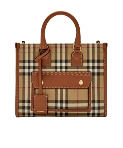 BURBERRY BURBERRY MINI FREYA TOTE BAG