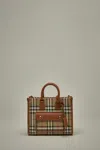 Burberry Mini Freya Tote In Beige