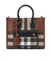 Burberry Mini Freya Tote In Brown