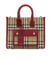 Burberry Press-stud-fastening Tote Bag In Brown