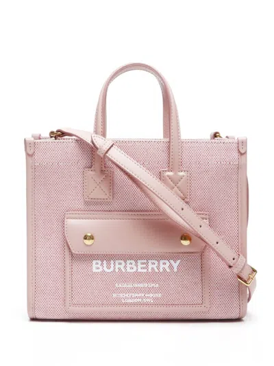 Pre-owned Burberry Mini Freya Two-way Bag In Pink