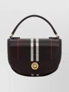 Burberry Mini Handbag With Check Pattern And Top Handle In Red