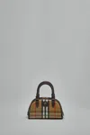 Burberry Mini Highlands Bowling Bag In Sand