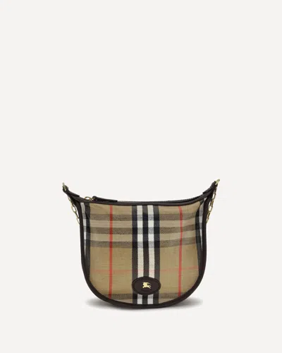 Burberry Mini Highlands Chain Shoulder Bag In Brown