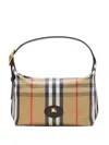 Burberry Mini Highlands Checked Tote Bag In Neutral
