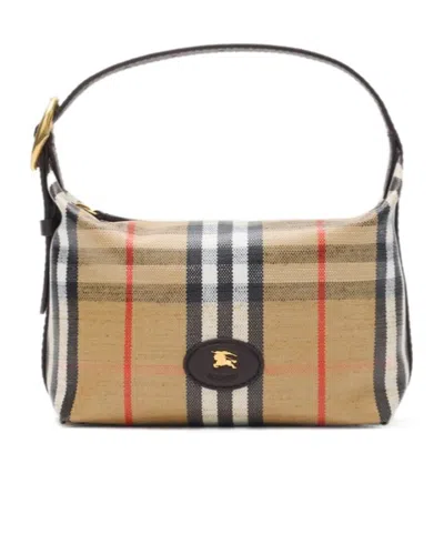 BURBERRY BURBERRY HIGHLANDS MINI CHECK TOTE BAG