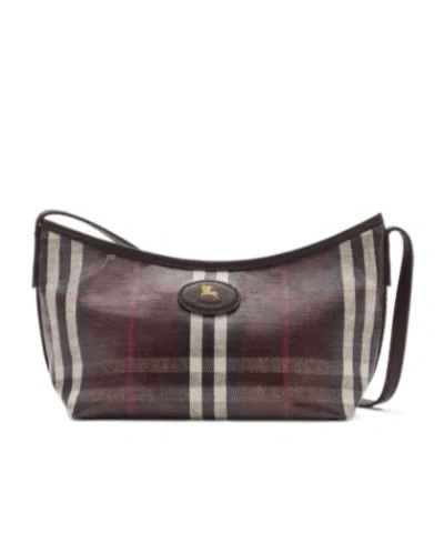 Burberry Mini Highlands Shoulder Bag In Brown