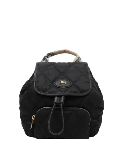Burberry Mini Horsehoe Backpack In Black