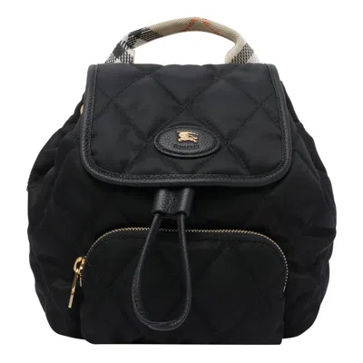 Burberry Mini Horsehoe Backpack In Black