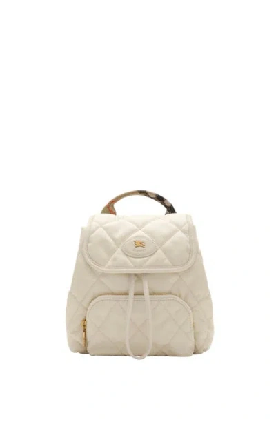 Burberry Mini Horseshoe Backpack In Neutral