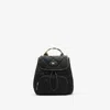 Burberry Mini Horseshoe Backpack In Black