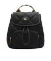 Burberry Mini Horseshoe Quilted Nylon Backpack Bags In Black