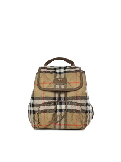 Burberry Mini Horseshoe Backpack In Brown