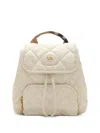 Burberry Mini Horseshoe Backpack In Neutral