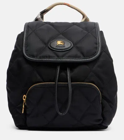 Burberry Mini Leather-trimmed Backpack