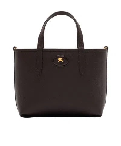 Burberry Mini Logo Tote Bag In Black