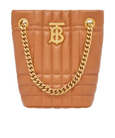Burberry Tb Cotton Bucket Bag Brown