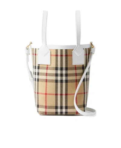 Burberry London Vintage London Mini Tote Bag In Multicolor
