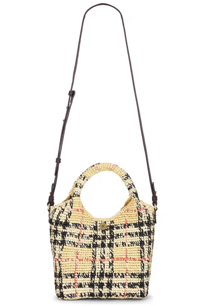 Burberry Mini Margate Tote Bag In Neutral