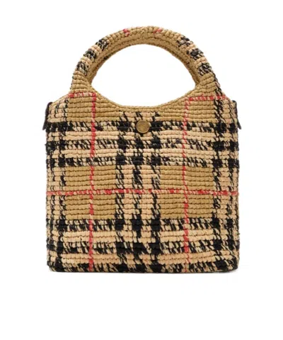 Burberry Mini Margate Tote In Multi
