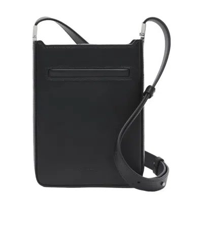 Burberry Mini Olympia Leather Crossbody Bag In Black