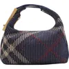 Burberry Navy Mini Peg Duffle Bag In Marine