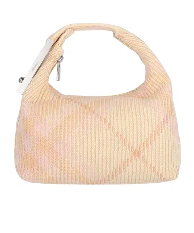 BURBERRY BURBERRY CHECK PATTERN ZIPPED TOTE BAG