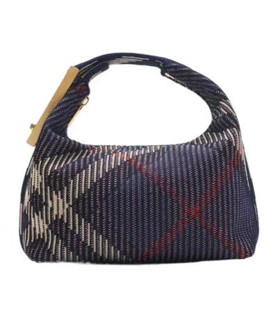 Burberry Mini Peg Handbag In Black