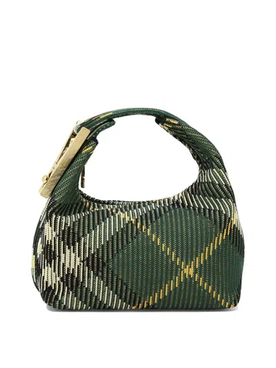 Burberry "mini Peg" Handbag In Green
