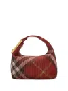 Burberry Peg Small Jacquard Duffel Bag In Red