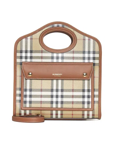 Burberry Mini Pocket Tote In Pink