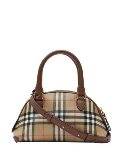 Burberry Primrose Mini Tophandle Bag In Archive Beige In Brown