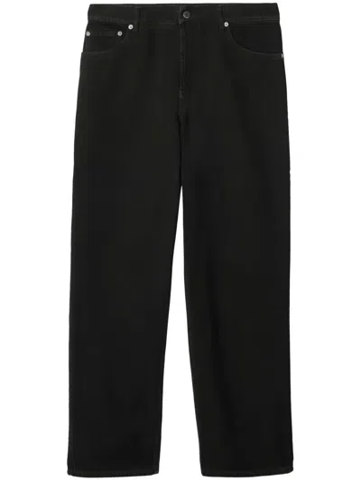 Burberry Mini Print Trousers For Men - Spring/summer 2025 In Black
