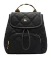 Burberry Mini Horseshoe Quilted Nylon Backpack Bags In Black