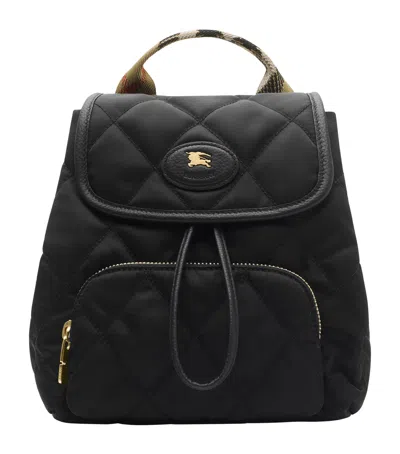 BURBERRY MINI QUILTED HORSESHOE BACKPACK