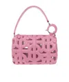 Burberry Mini Quilted Monogram Freya Tote Bag In Pink