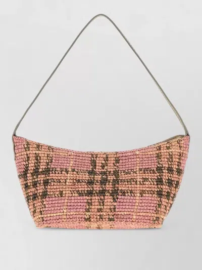 Burberry Mini Raffia Clutch Bag