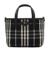 Burberry Mini Reversible Bloomsbury Tote In Black