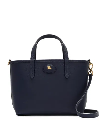 Burberry Mini Reversible Bloomsbury Tote In Blue