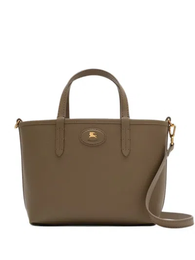 Burberry Mini Reversible Bloomsbury Tote In Brown