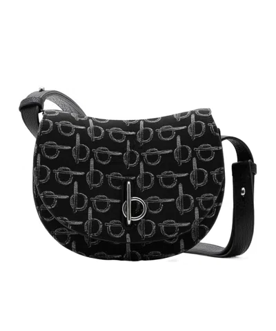 BURBERRY BURBERRY ROCKING HORSE LOGO JACQUARD SHOULDER BAG