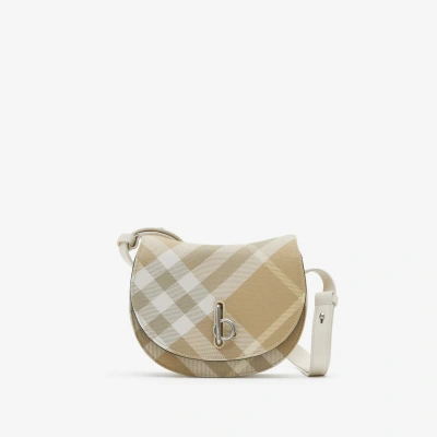 Burberry Mini Rocking Horse Bag In Flax